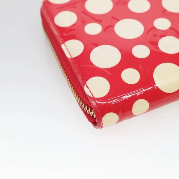 LOUIS VUITTON Monogram Vernis Yayoi Kusama Wallet Rouge M91572 LV Auth bs24989 - Picture 3 of 16